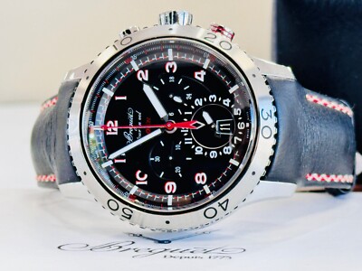 Breguet Type XX - XXI - XXII  Flyback Chronograph Black Dial 44MM 3880ST/H2/3XV