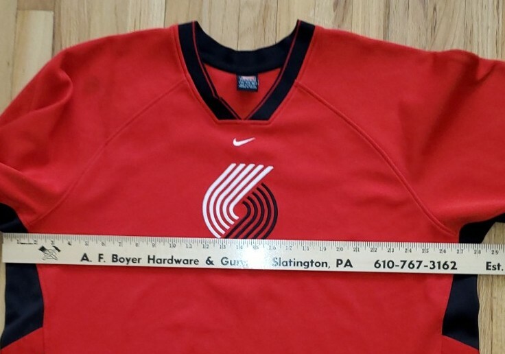 WOW* Vintage NIKE PORTLAND BLAZERS Shooting SHIRT Mens XXL