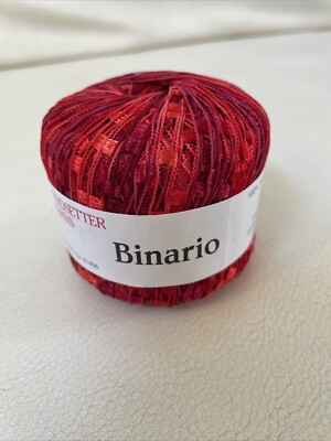 Trendsetter Yarns Binario Red Color 103 Lot 8678 Italy 25g 82 yds