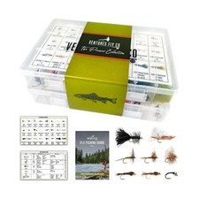 | 122 Premium Hand Tied Fly Fishing Flies Assortment | Two Fly Boxes Included...
