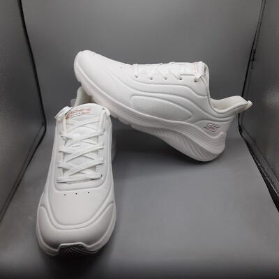 Skechers Bobs Squad Waves Just Wading Sneakers Women's 10M White D477