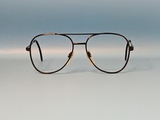 VINTAGE METZLER BLACK METAL PILOT EYEGLASSES FRAME MADE IN GERMANY 54/16 K161
