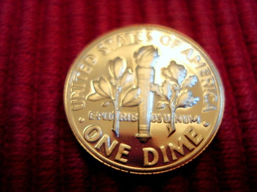 1977 S Roosevelt Gem Proof Dime - Picture 2 of 2