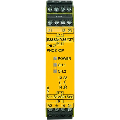 PILZ 777307, PNOZ X2P 48-240VACDC 2n/o