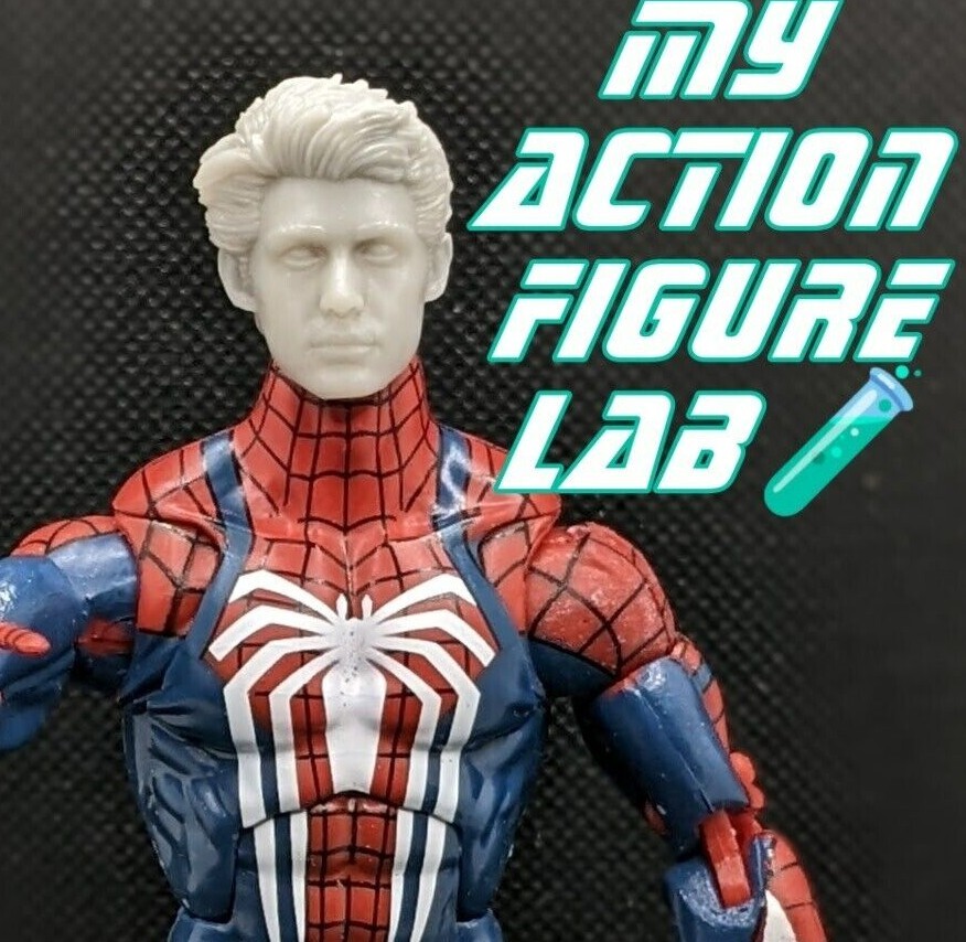 Insomniac Spider-Man 3D Printed Custom Head Sculpt Unpainted Sony