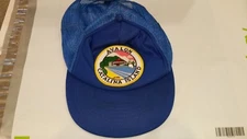 AVALON CATALINA VINTAGE SNAP BACK TRUCKER HAT CAP blue