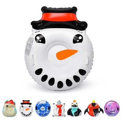 METEOR Aufblasbare Schlitten Schneerutscher SnowTube 80x25x25 Rutschreifen SCHNEEMAN :)