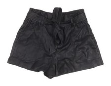 Bermuda donna Zara neri con cintura, taglia S