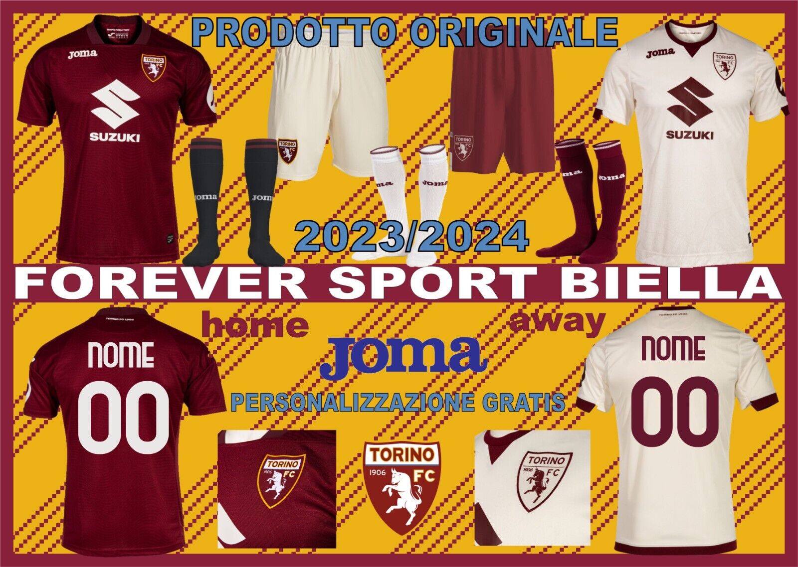 Joma's new 2023/2024 kit for Torino FC - Joma World