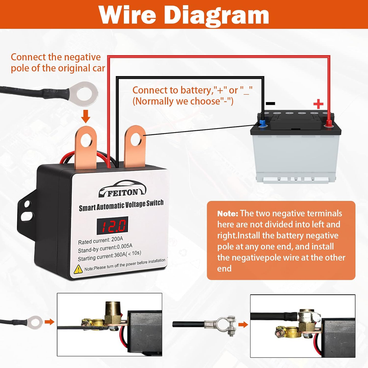Remote Battery Disconnect Kit 12V Remote Battery Disconnect Switch - 360A  Smart Kill Switch With LED Voltage Display For Cars \u0026 RVs Remote Battery  Cut Off, image size:1200x1200