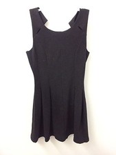 ELLE 10 Black Dress Stretchy Sleeveless EUC