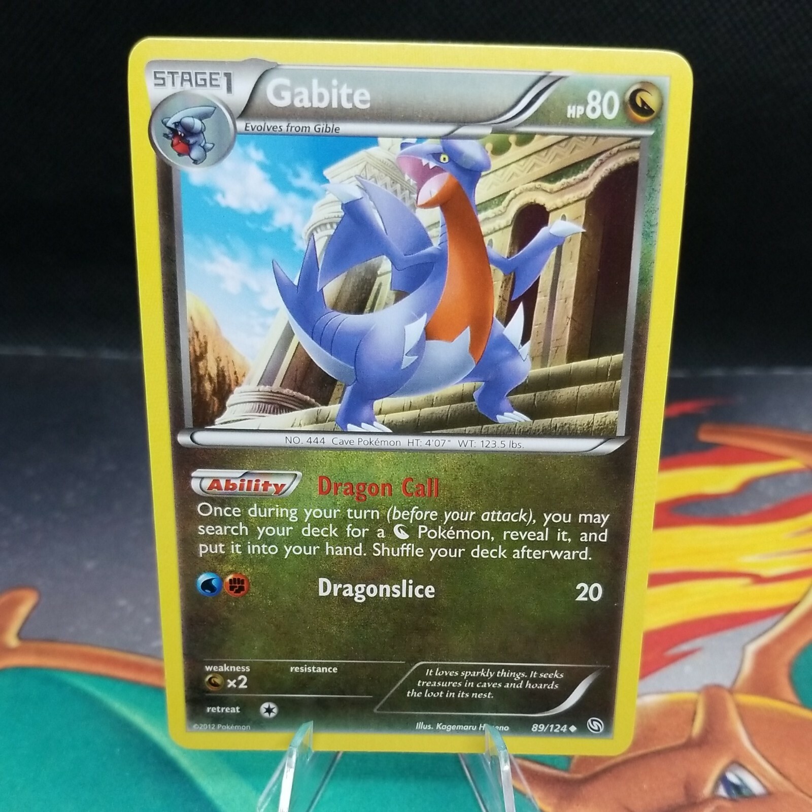 Gabite 89/124 Near Mint Uncommon B&W Dragon Exalted 2012 Pokemon Card