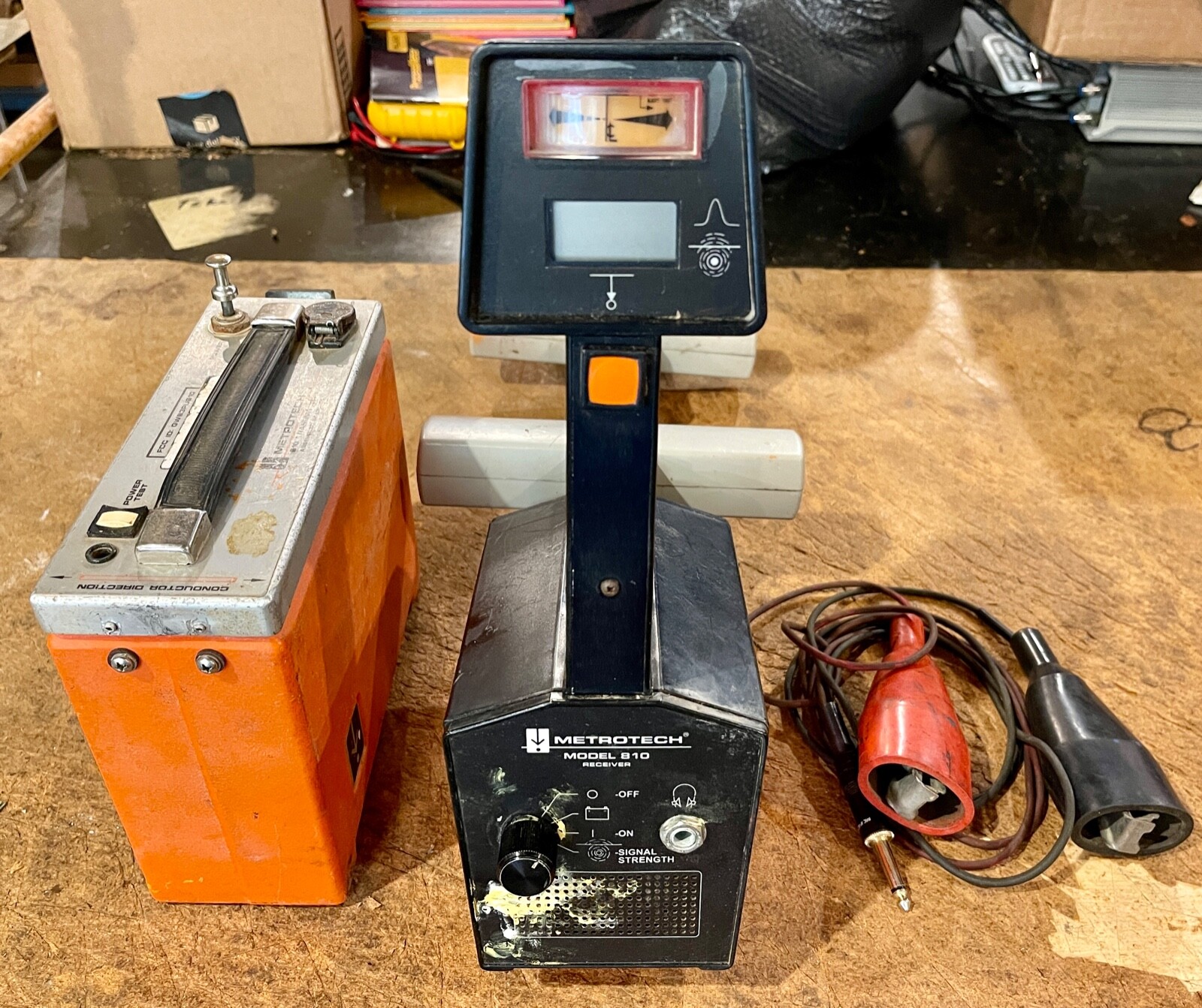 MetroTech 810 Line Pipe Locator Set Receiver & Transmitter for Parts or