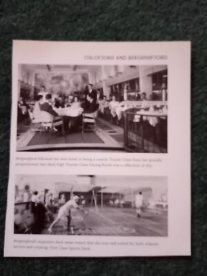 H7-5 Ephemera Bild Bergensfford Sportdeck Esszimmer Reprint 