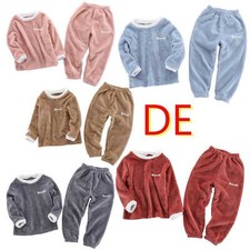 DE Mädchen Jungen Fleece Schlafanzug Pyjamas...