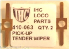 P410-063 PICK-UP HO TENDER WHEEL CONTACT WIPERS. ONE SET OF 2, NEW IHC & MEHANO