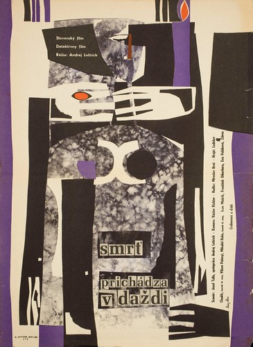 Smrt prichadza v dazdi 1965 Slovakian A3 Poster