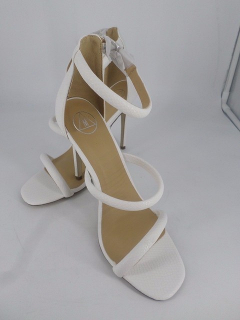 three strap barely there heels