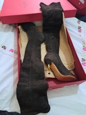 VALENTINO GARAVANNI OVER THE KNEE BOOTS, BROWN, EURO SIZE 37, BNW BOX