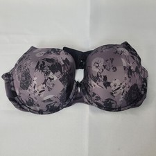 Torrid Curve Floral 360 Back Smoothing Push Up T Shirt Bra Underwire Size 40DD