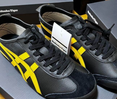 Onitsuka Tiger Tiger イエロー/ブラック スニーカー Onitsuka tiger Mexico 66 BLACK/YELLOW new for UNISEX from Japan | eBay