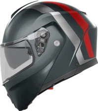 AGV Street Modular Helmet - Resia - Matte Gray/Silver/Red - XL