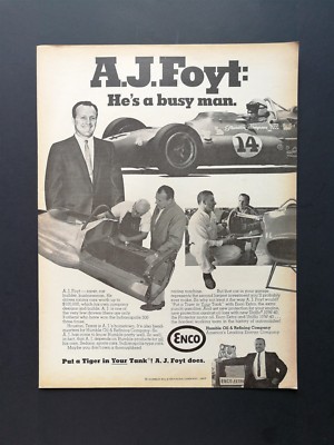 1967 Enco Humble Oil Company A.J. Foyt Racing - Original Vintage Full ...