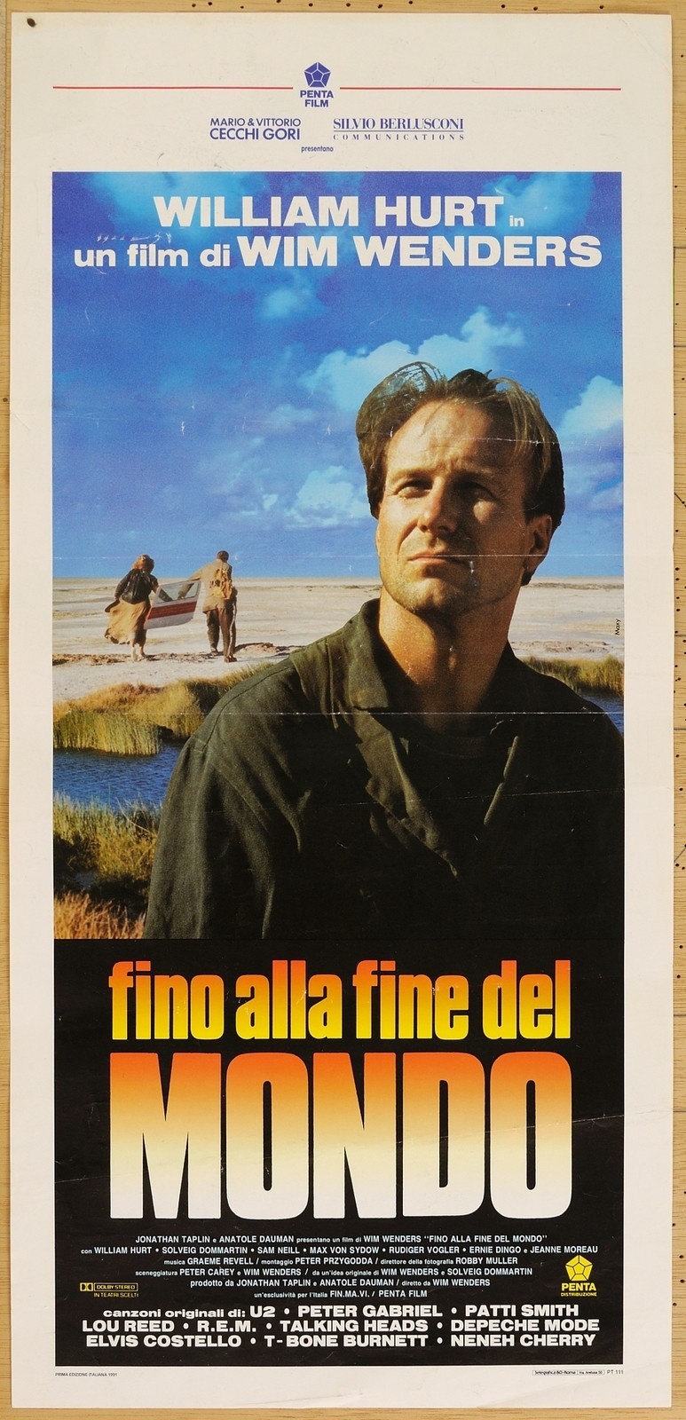 Locandina originale film Fino alla fine del mondo (1991) - Regia di Wim Wenders