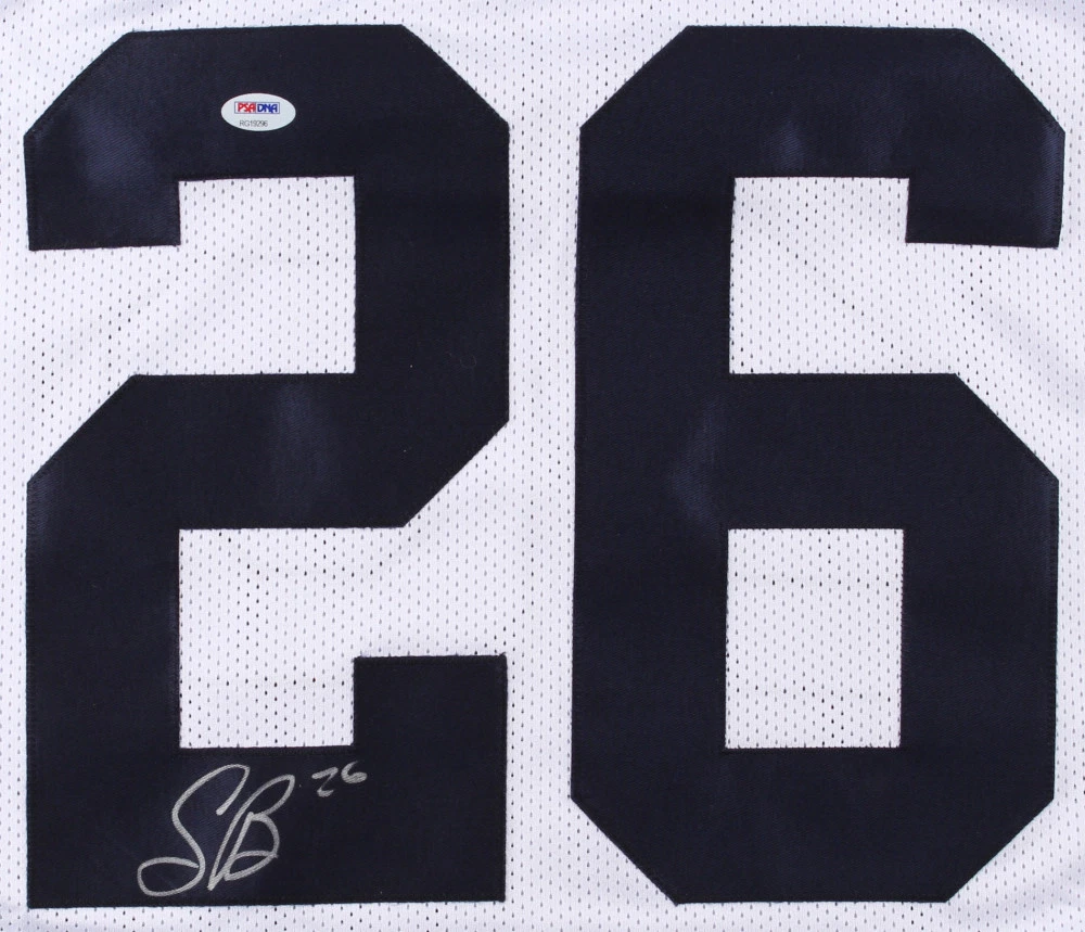 Saquon Barkley Signed Penn State Nittany Lions 35x43 Custom Framed Jersey  (JSA COA)