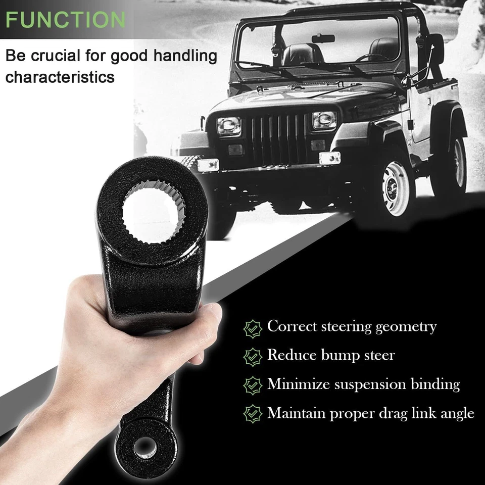 Drop Pitman Arm 2.5"-6" Lift Power Steering 6605 for Jeep Wrangler YJ TJ XJ MJ - Image 3 of 4