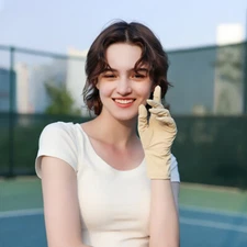 OhSunny Women's Anti-UV Gloves UPF 50+ Short Non-Slip Driving Full-Finger Gloves