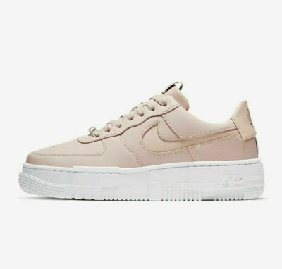 Nike Air Force 1 Pixel Size 12 Women Beige Pink White CK6649 200 Size 10.5 Men