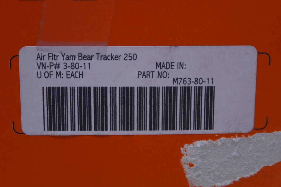 FILTRO DE ADMISIÓN DE AIRE CAJA DE AIRE YAMAHA BEAR TRACKER 250 BIG 400 BRUIN MOOSE R7.BX4 Foto 3 de 4