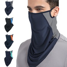 Outdoor Balaclava Neck Gaiter Hanging Ear Face Mask Bandana Scarf for Men Women