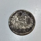 1854 seated liberty quarter see photos ready to ship #644