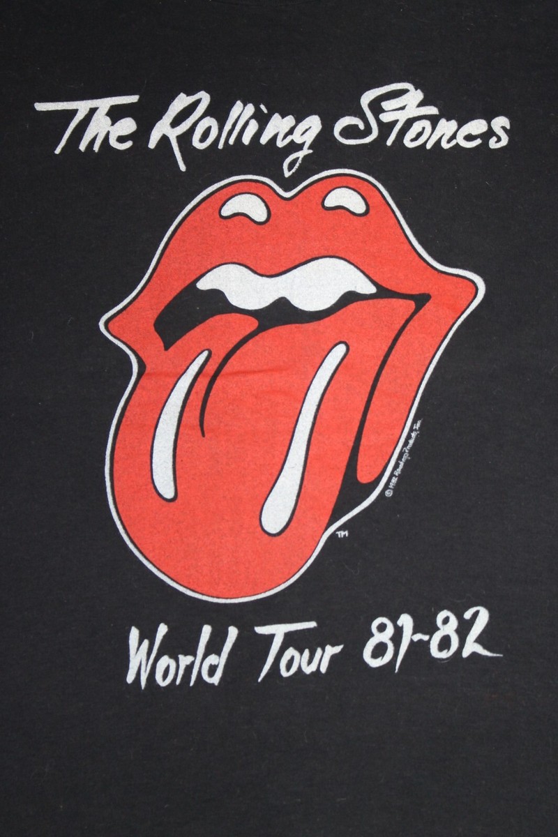 80s Vintage 1982 The Rolling Stones Shirt World Tour 81-82 Rock