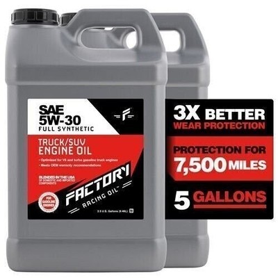 Factory Racing Oil SAE 5W-30 Full Synthetic Truck/SUV Engine Oil GF-6A 5 Gallon