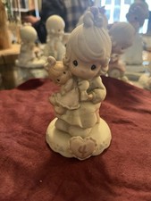 Precious Moments Porcelain Figurine- Girl Age 4 Good Condition No Box