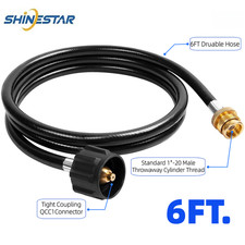 6FT Propane Adapter Hose LP Tank 1lb to 20lb ...