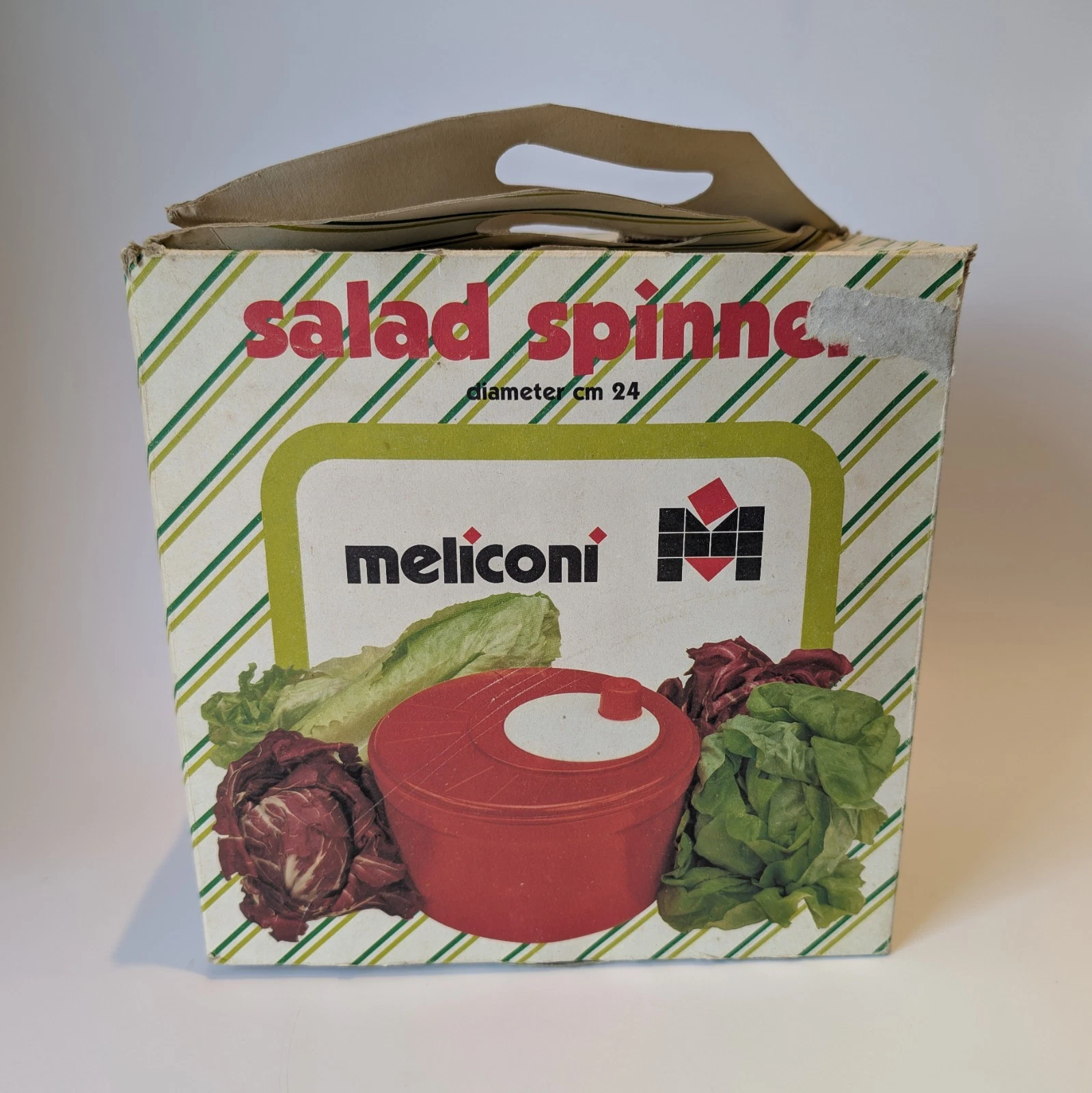 Vintage Meliconi Salad Spinner 24cm Red White Manual Lettuce Dryer Basket Italy
Opens in a new windo