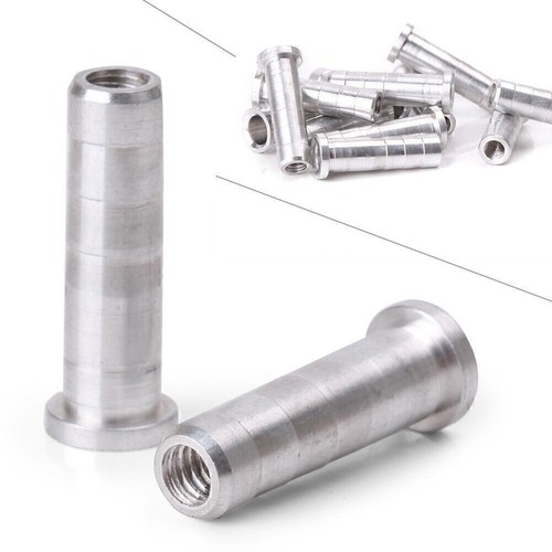 12 Inserts Alu Argent Pour Flèches De Tir à L'arc - 6.2 Mm - Pour Tube Carbone - Neuf