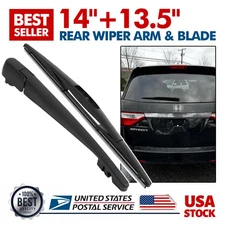 Set Of 14"+13.5" Genuine Rear Wiper Blade&Arm OEM Quality Replacement All Season