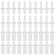 Maitys 40 Pieces Shutter Repair Pins, Plantation Two Size, White