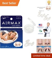 AIRMAX Nasal Dilator - Small, Comfortable Solution for Snoring Relief and Sleep