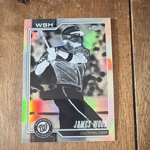 Topps Topps Chrome James Wood #128 Chrome Washington Nationals Baseball Card