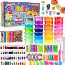 126 Pcs DIY Slime Making Kit for Girls Boys - Birthday Idea for Kids Age 5+. Ult