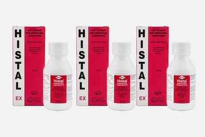 Histal EX For Cough & Bronchial Conditions (125ml) - Pack of 3