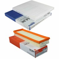 Mahle / Knecht Set Filterpaket Innenraumfilter LA 60 Luftfilter LX 704/1