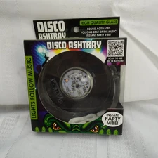 Smokezilla Disco Ashtray Sound Activated LED Glass Party Lights Rechargeable