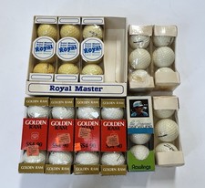 Vintage Golf Ball Lot Of 33  Mixed Royal Master Golden Ram Rawlings